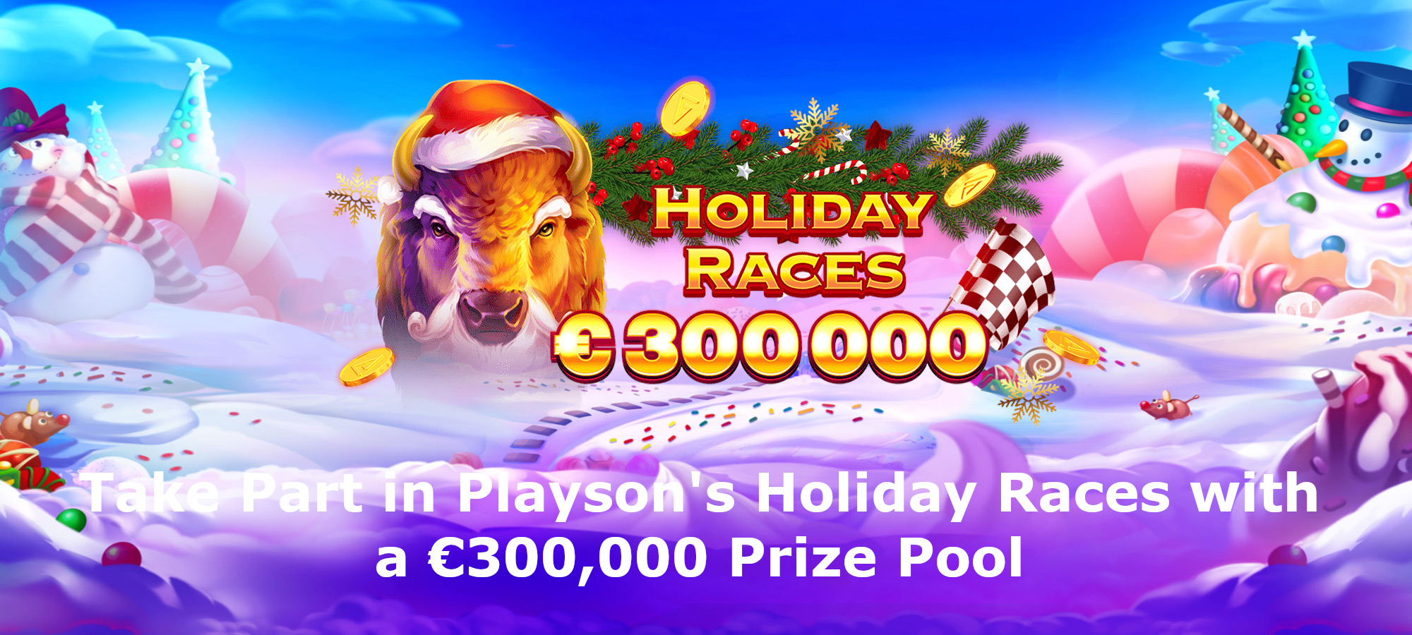 Participe das Playson’s Holiday Races com um Total de Prêmios de €300.000